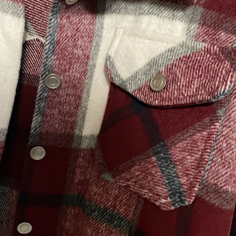 Maroon Shacket - Picture 2 of 3